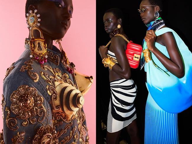 Backstage at the house’s spring/summer ’25 show.  Picture: KUBA DABROWSKI, GORUNWAY.COM, DAVID SIMS