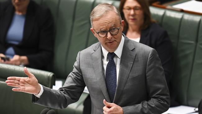 CANBERRA, AUSTRALIA, NewsWire Photos. NOVEMBER 14, 2023: The Prime Minister, Anthony Albanese during for Question Time at Parliament House in Canberra. Picture: NCA NewsWire / Martin Ollman