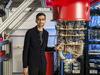 This undated handout image obtained October 23, 2019 courtesy of Google shows Sundar Pichai with one of Google's quantum computers in the Santa Barbara lab. - Scientists claimed on October 23, 2019 to have achieved a near-mythical state of computing in which a new generation of machine vastly outperforms the world's fastest super-computer, known as "quantum supremacy". A team of experts working on Google's Sycamore machine said their quantum system had executed a calculation in 200 seconds that would have taken a classic computer 10,000 years to complete.In a study published in Nature, the international team designed the Sycamore quantum processer, made up of 54 qubits interconnected in a lattice pattern. They used the machine to perform a task related to random-number generation, identifying patterns amid seemingly random spools of figures.The Sycamore, just a few millimetres across, solved the task within 200 seconds, a process that on a regular machine would take 10,000 years -- several hundreds of millions of times faster, in other words. Google's CEO Sundar Pichai hailed the result as a sea change in computing. (Photo by HO / GOOGLE / AFP) / RESTRICTED TO EDITORIAL USE - MANDATORY CREDIT "AFP PHOTO / GOOGLE/HANDOUT" - NO MARKETING - NO ADVERTISING CAMPAIGNS - DISTRIBUTED AS A SERVICE TO CLIENTS