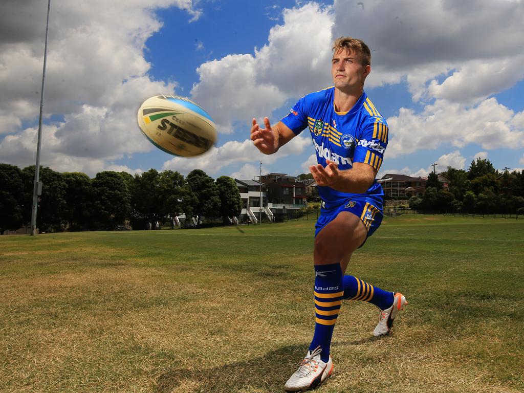 Kieran Foran, new Team Captain of the Parramatta Eels pictured at the Old Saleyards Reserve, North Parramatta. Picture: Mark Evans