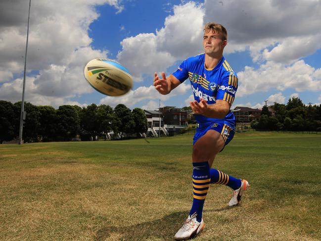 Kieran Foran, new Team Captain of the Parramatta Eels pictured at the Old Saleyards Reserve, North Parramatta. Picture: Mark Evans