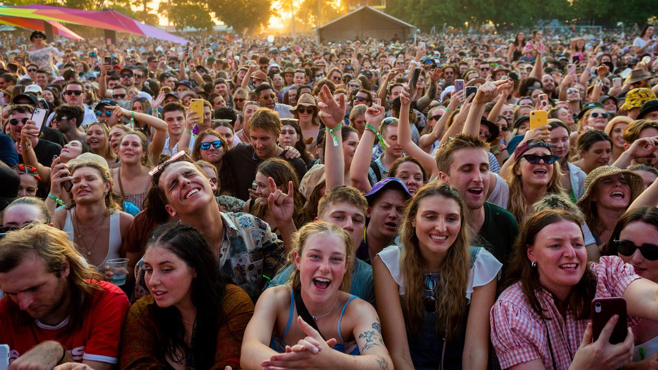 Missy Higgins fans at BASSINTHEGRASS 2021. Picture: Che Chorley