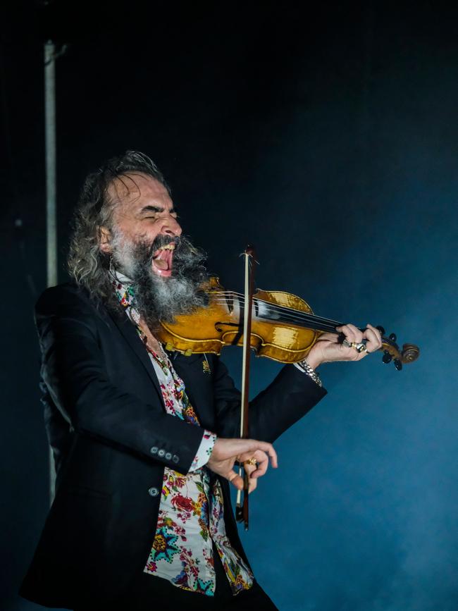 Warren Ellis performing with Dirty Three at Dark Mofo in 2019. Picture: Chris Crerar