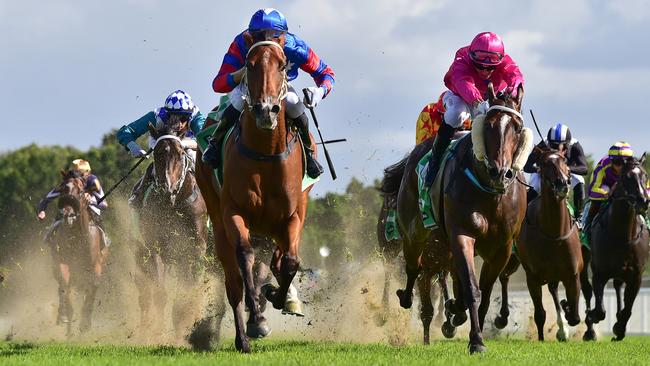 The maligned Gold Coast track has been stripped of a meeting next Saturday after diabolical scenes on Saturday. Picture: Grant Peters/Trackside Photography.