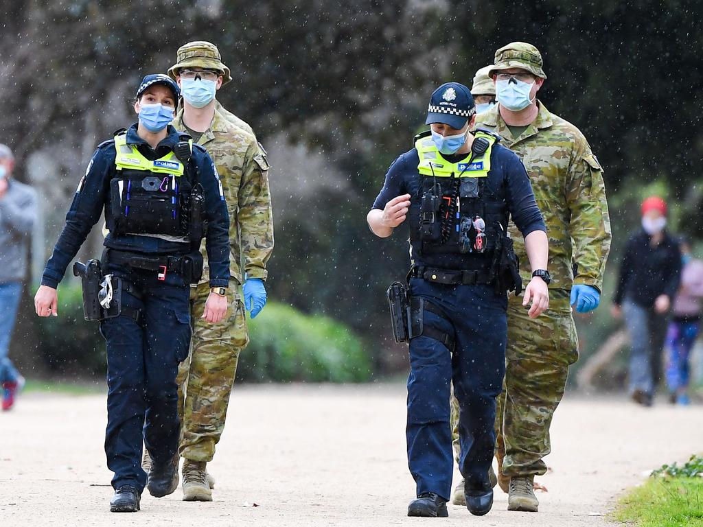 A raft of new restrictions are being brought in across Melbourne as the city’s new COVID-19 cluster continues to grow. Picture: William West/AFP