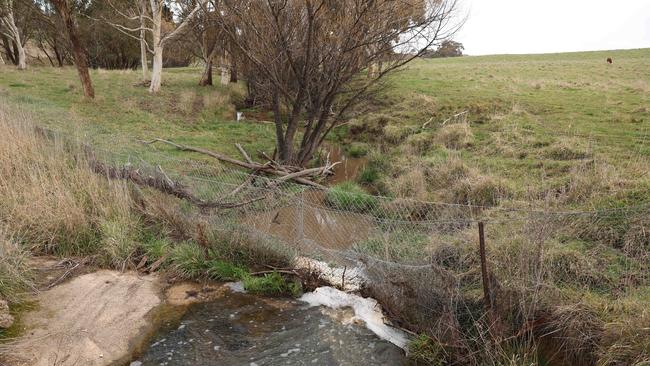 This is the specific area that has been opposed to put a tailings dam due to it being of cultural significance, where the Belubula River intersects with Dungeon Road. Picture: Rohan Kelly