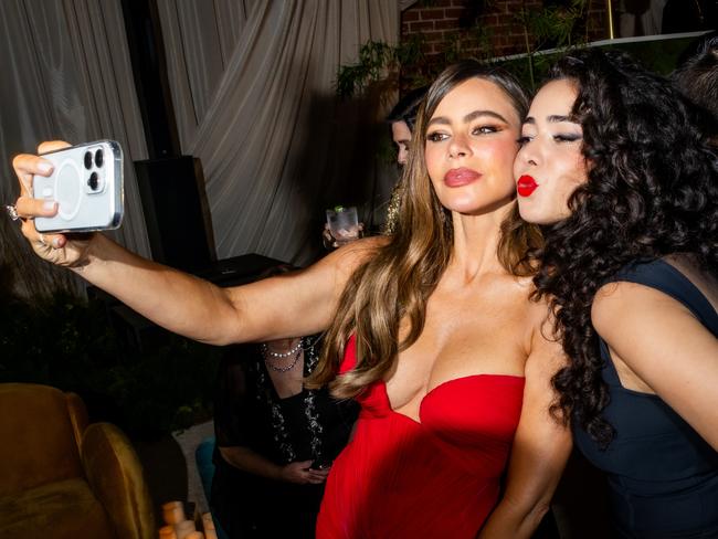 Emmy nominee Sofia Vergara poses for a selfie. Picture: Getty Images