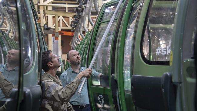 The cableway being investigated by Gold Coast City Council would likely be similar to the Skyrail Rainforest Cableway at Cairns. Picture: Brian Cassey