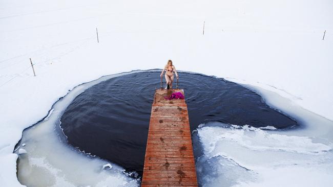 Ice swimming in Finland. Picture: Mikko Ryhanen