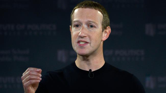 Facebook co-founder Mark Zuckerberg. Picture: AFP