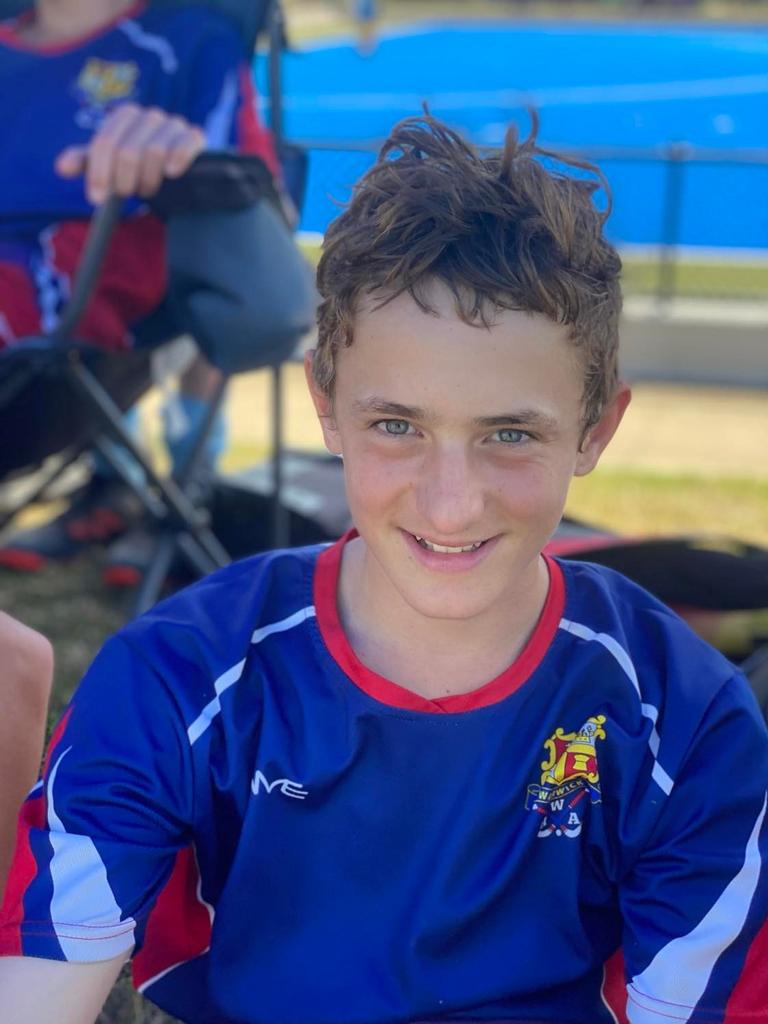 A tireless forward with plenty of energy, Lincoln Bryant is a key player in Warwick's u15 side (Photo: Chontelle Bruton/ Warwick Hockey Association)