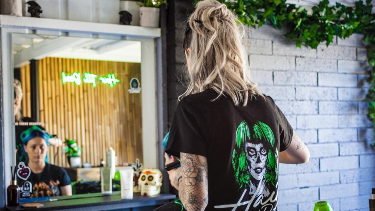 Hair Till Dead’s Nikki Bishop has been named Ipswich’s best hairdresser for 2022. Picture: Supplied