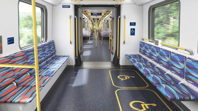 An artist's impression of Melbourne’s new high-capacity trains. Picture: Supplied