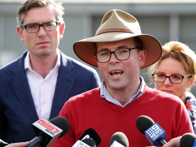 Agriculture Minister Adam Marshall wants farmers to be allowed to graze cattle in national parks. Picture: Jonathan Ng