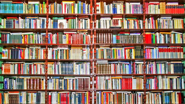 Book shelf. Shelves. Books. Library. Generic image.