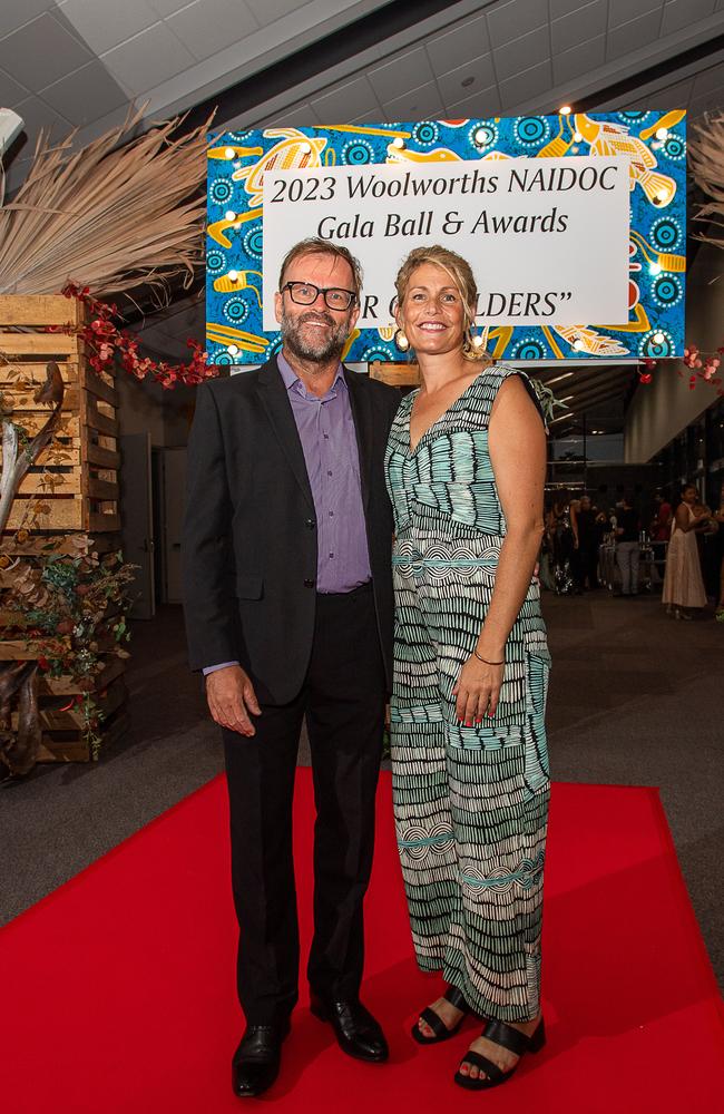 Mathias Paul and Rychelle Vines hit up the red carpet. Picture: Pema Tamang Pakhrin