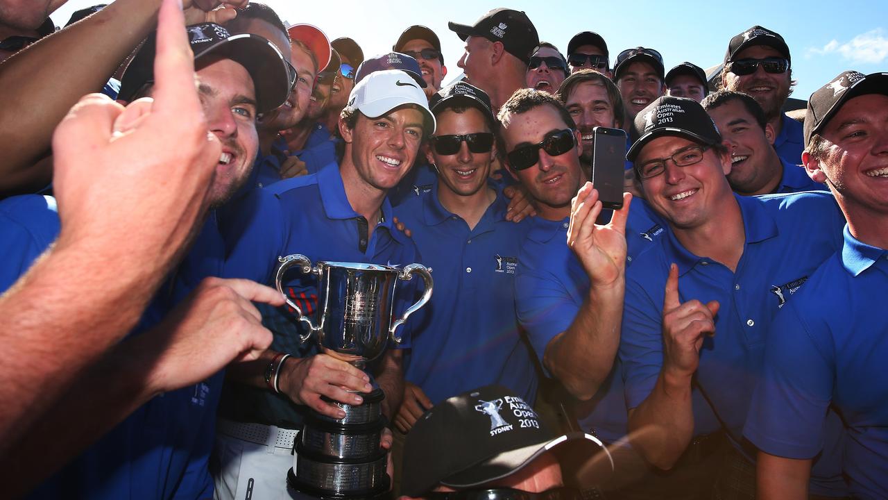 Rory McIlroy won the 2013 Australian Open Golf at Royal Sydney Golf Course. pic. Phil Hillyard