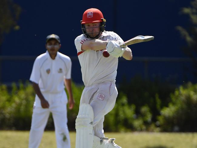 Preston’s Finn Neilson deals with a short ball. Picture: Andrew Batsch