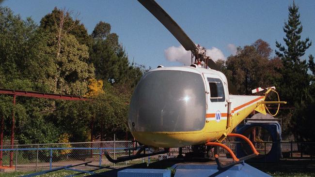 The old helicopter at Wobbies World.