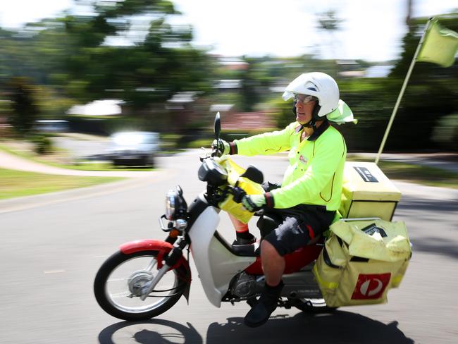 Turner spotted an idling postie bike, which had been left in a driveway while the postman delivered a parcel and took off. (File AAP Image / Angelo Velardo)