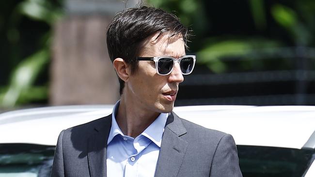 Former boyfriend of Toyah Cordingley Marco Heidenreich leaves the Cairns Supreme Court on the first day of the pre-trial hearing for Rajwinder Singh, who is accused of the murder of 24-year-old Toyah Cordingley on Wangetti Beach on October 21, 2018. Picture: Brendan Radke