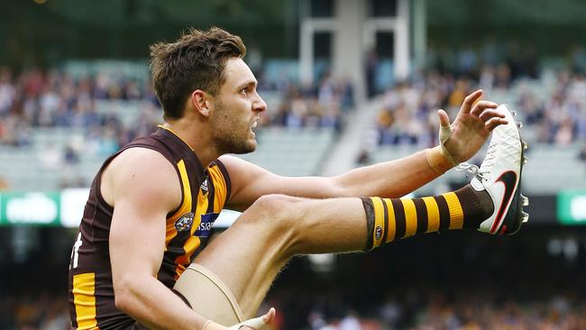 Jack Gunston has kicked 20 goals against the Western Bulldogs. Picture: Colleen Petch.