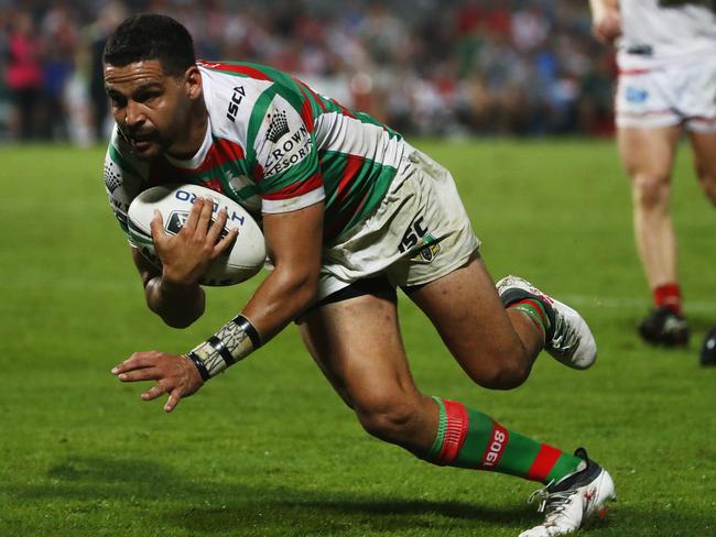 Cody Walker swoops for his try. Picture: AAP