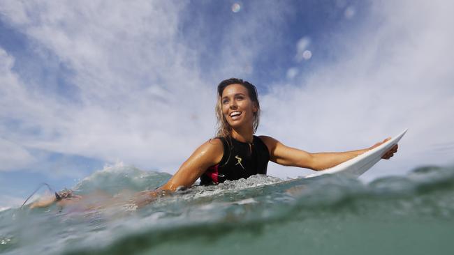 Australian surfer Sally Fitzgibbons at Cronulla beach, Sydney. Picture: Brett Costello