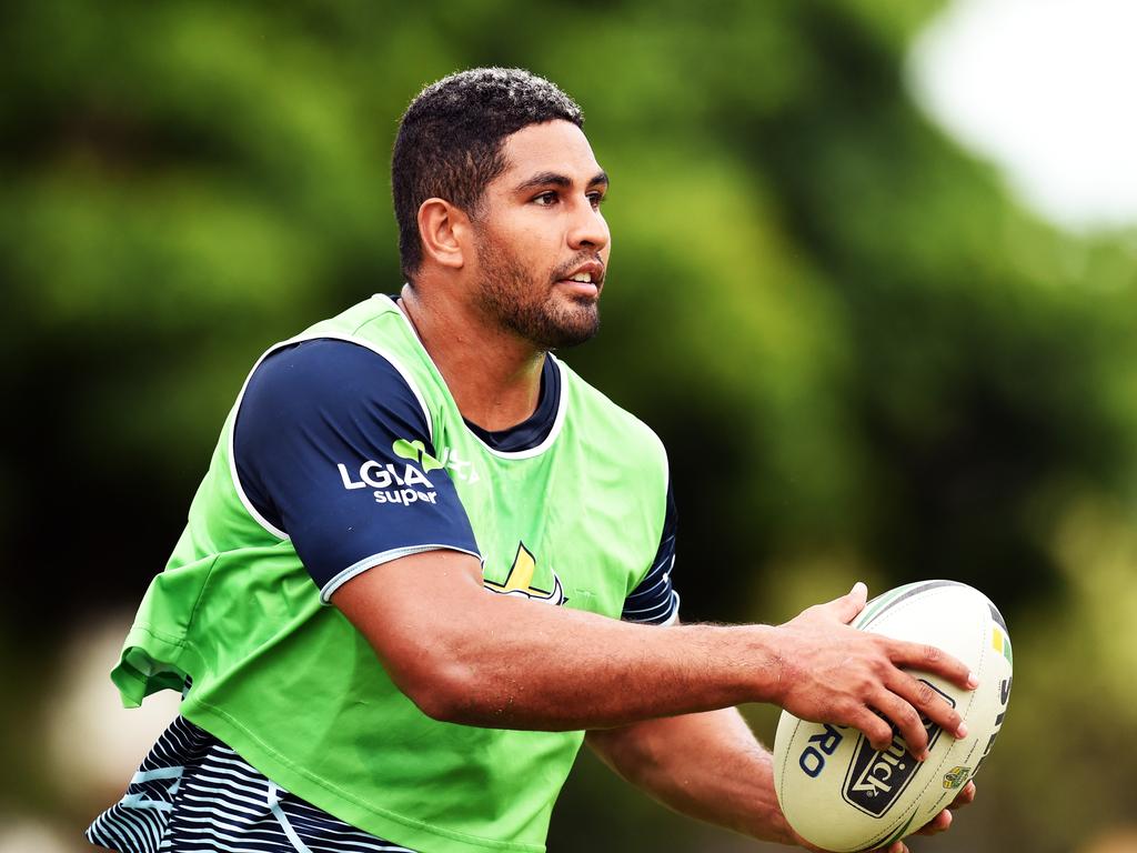 North Queensland Cowboys training from the Townsville Sports Reserve.  Nene Macdonald. Picture: Zak Simmonds