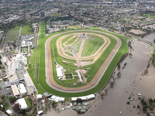 Another flood wall could be built just 200m from Flemington Racecourse. Picture: David Caird