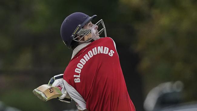 Brendan Morris batting for Mordialloc in last season’s grand final. Picture: Valeriu Campan