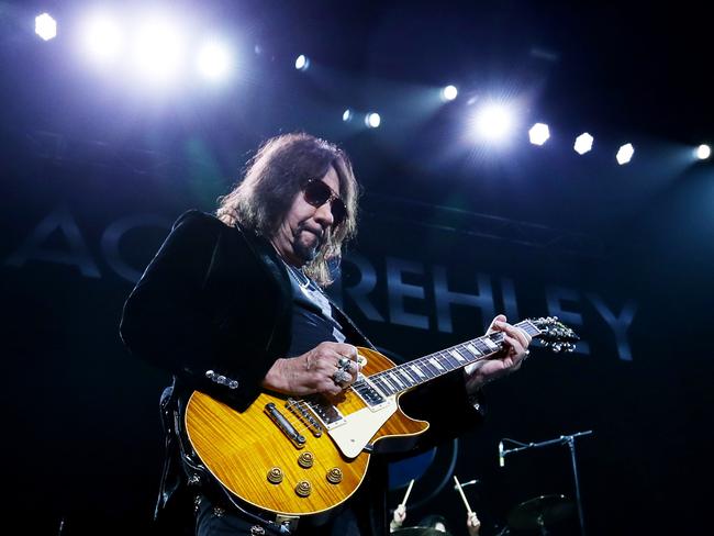 Ace Frehley performs at Brisbane Entertainment Centre. Picture: Mark Calleja/AAP