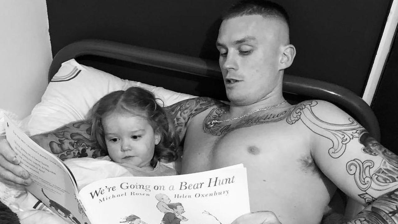 Dayne Beams with his daughters Ruby. Picture: Supplied