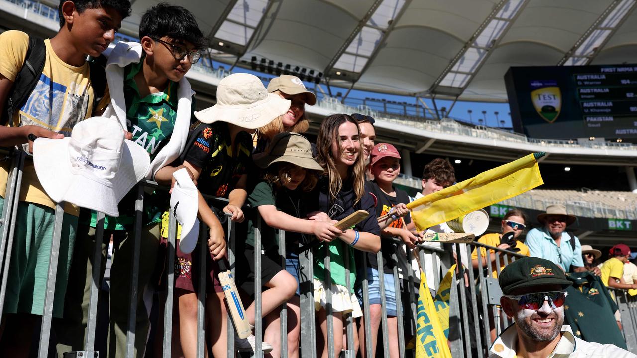 Nearly 60,000 fans turned up to Optus Stadium across the four days of the first Test against Pakistan.