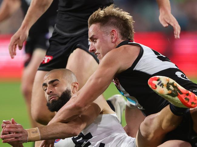 The AFL’s new era in tackling began. (Photo by Sarah Reed/AFL Photos via Getty Images)