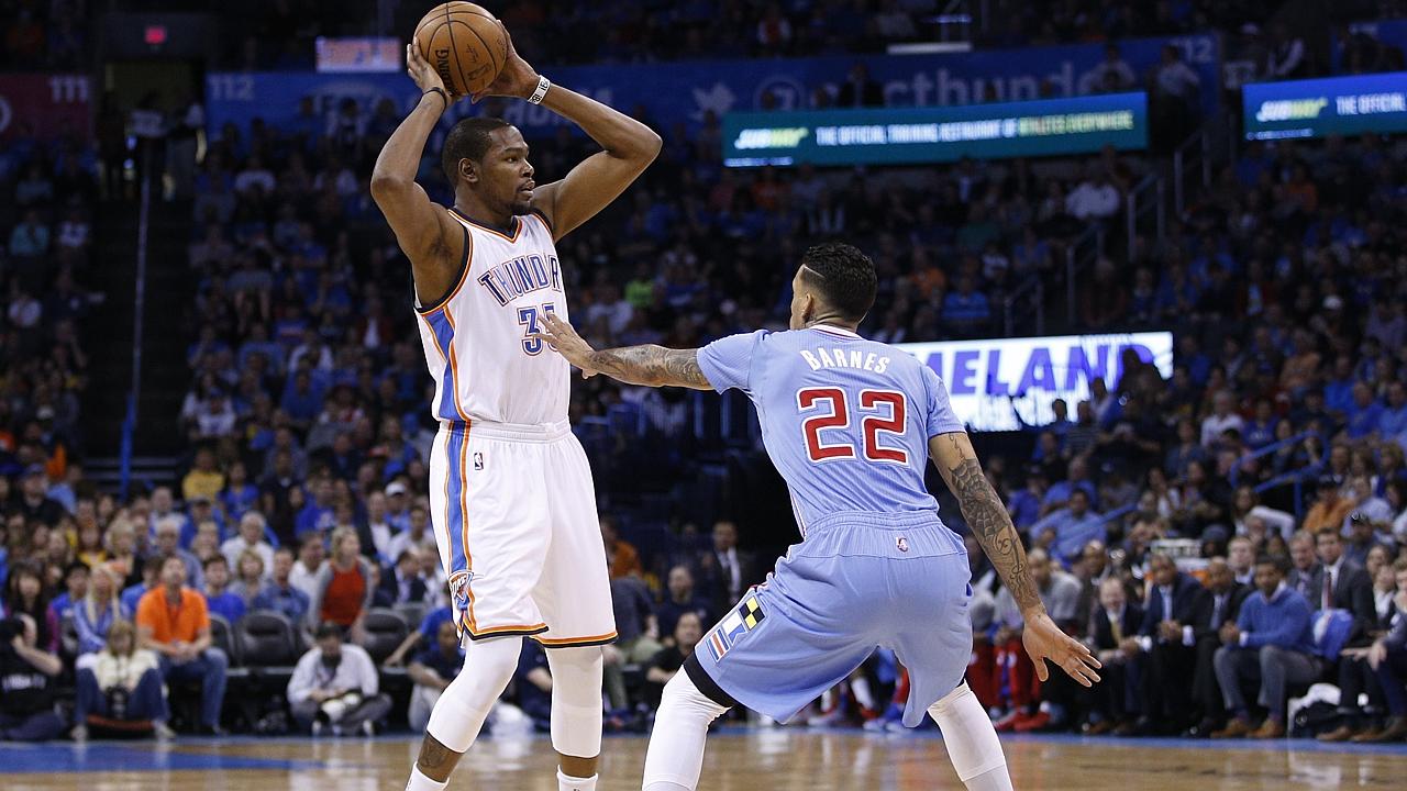 Durant scores 32, leads Thunder to rout of Wizards