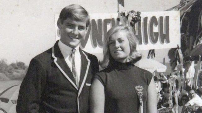 Dawson and Ms Simms as teenagers.