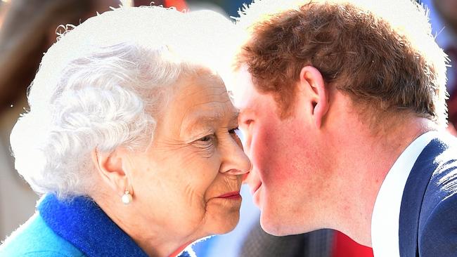 The Queen and Prince Harry. Picture: WPA Pool / Getty