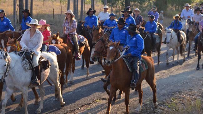 Riders take to the trail in the Kilkivan Great Horse Ride.contributed