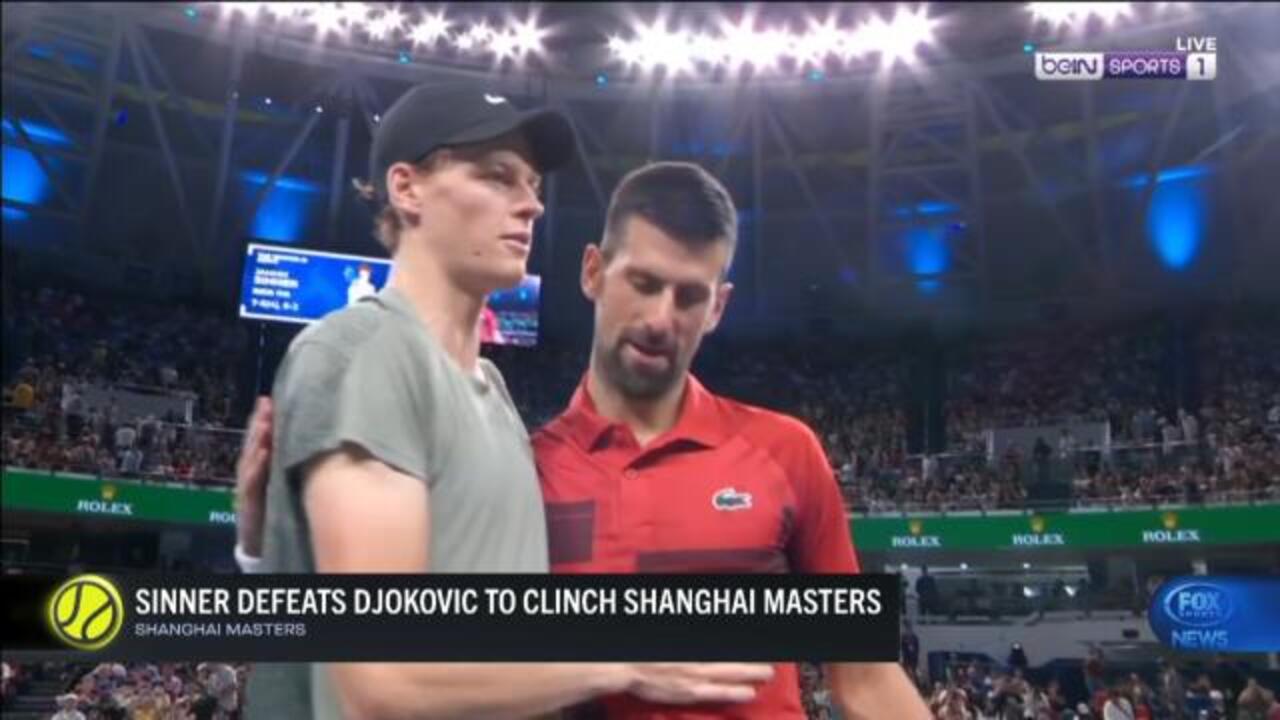 Sinner defeats Djokovic in Shanghai