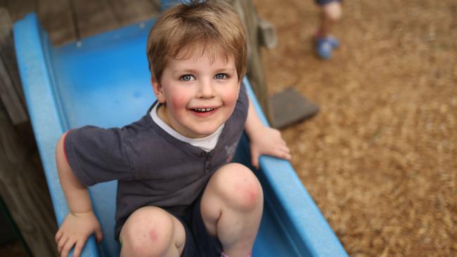 Lachlan at Alice Johnson Pre-School, which could close due to low enrolments. Picture: Stuart Milligan