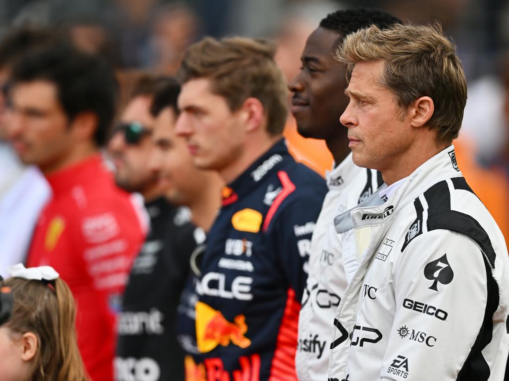 F1 2023: Brad Pitt sends Silverstone into a spin, appears beside drivers in racing suit to film new F1 movie