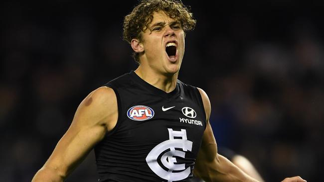 Charlie Curnow offers hope for success-starved Carlton fans.