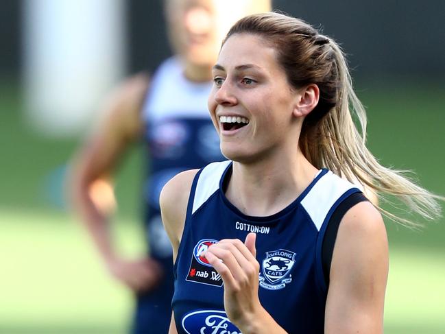 Geelong AFLW trainingOlivia Barberpicture: Glenn Ferguson