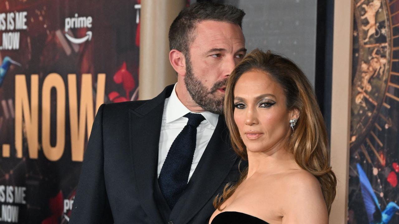 Jennifer Lopez and US actor Ben Affleck. Photo: Robyn BECK / AFP)