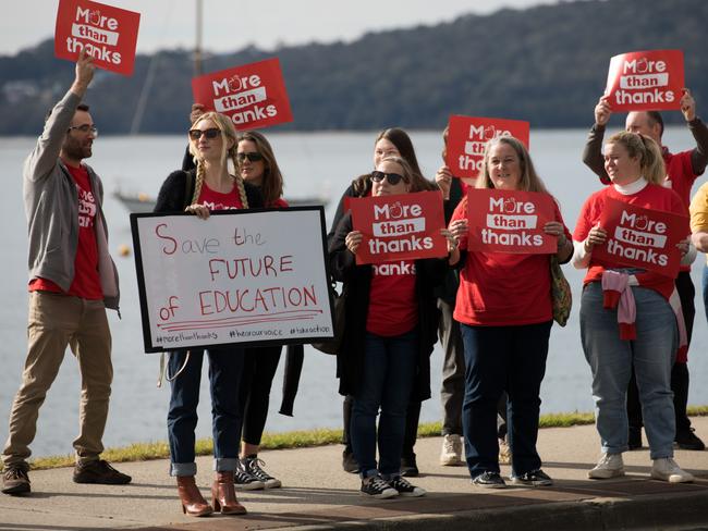 More than 250 teachers from 20 schools across the NSW South Coast in Batemans Bay on June 30. Picture: Nathan Schmidt