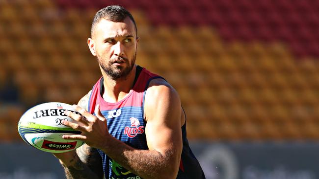 Quade Cooper led the Reds to the 2011 Super Rugby title. Picture: Annette Dew