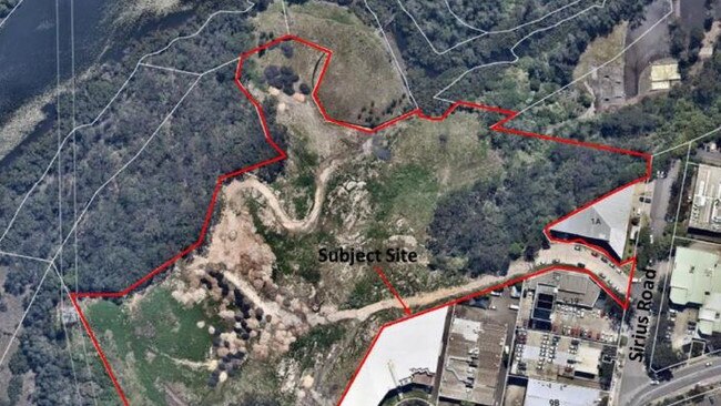 Plans show the development would back on bushland along the Lane Cove River.
