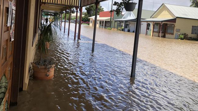 Ulmarra under water on March 1,