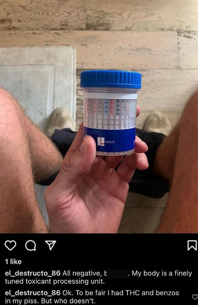 Armie Hammer’s secret Instagram account.